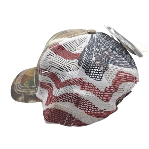 American Roots Music Festival Hat Cap American Flag Mesh Adjustable Tags Banjo - Picture 4 of 10